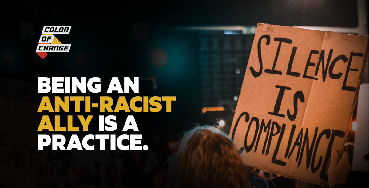 Being an anti-racist ally is a *practice* - a commitment to ending injustice and advancing liberation for Black people everywhere. Donate to COC today to support anti-racist efforts #UntilJusticeIsReal: coc.is/eoydonate