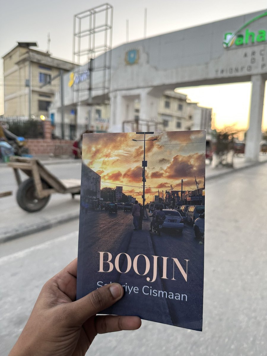 SakariyeDhegnas's tweet photo. Finally the first copies of Boojin, my first Somali novel, are here in Mogadishu. https://t.co/Lx4C9edV83