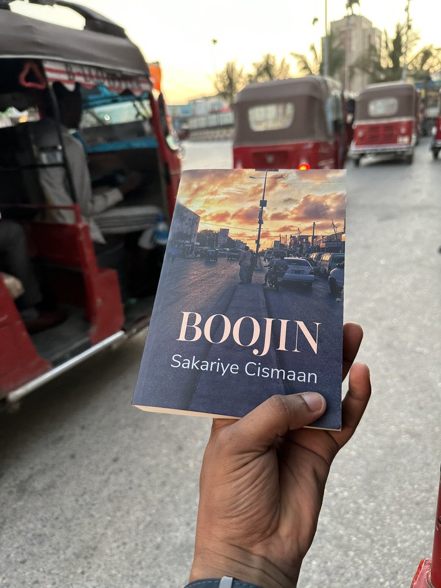 SakariyeDhegnas's tweet photo. Finally the first copies of Boojin, my first Somali novel, are here in Mogadishu. https://t.co/Lx4C9edV83