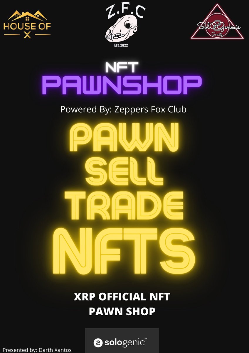 Sionnie.XRP (@sionniedordt) on Twitter photo <a href="/SoloXPawn/">Solo X Pawn</a>
The place to be to Sell, pawn, or layaway a #NFT. Very good customer service and even a point system to get discounts on #NFTs 💪🏻
Powered by: <a href="/ZeppersFoxClub/">Zeppers Fox Club</a>
#XRP #Sologenic #SGS #XRPL #HOX <a href="/SoloXPawn/">Solo X Pawn</a>
The place to be to Sell, pawn, or layaway a #NFT. Very good customer service and even a point system to get discounts on #NFTs 💪🏻
Powered by: <a href="/ZeppersFoxClub/">Zeppers Fox Club</a>
#XRP #Sologenic #SGS #XRPL #HOX