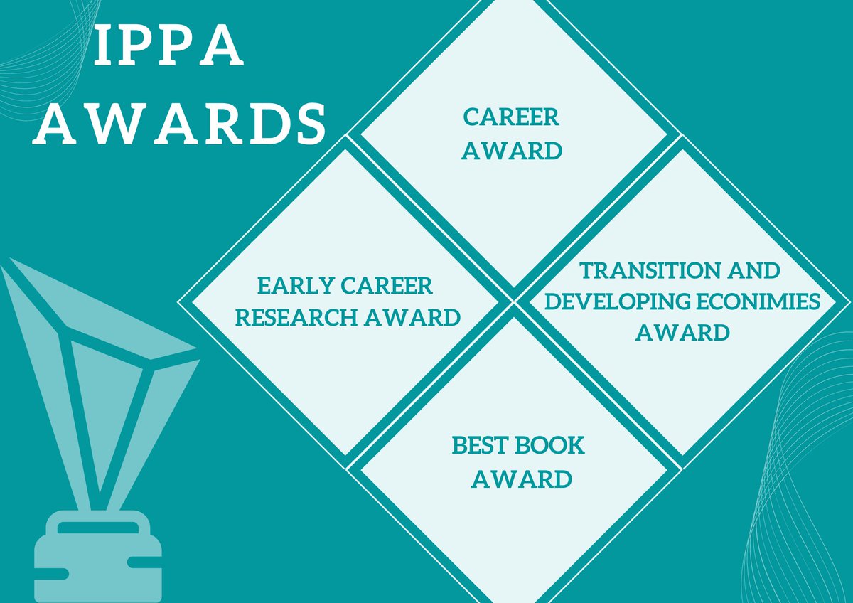 IPPA Awards: IPPA welcomes nominations for its biennial Public Policy Awards. The nominations are open until Jan 31, 2023
Detailed info➡️ bit.ly/3D6AGlP
