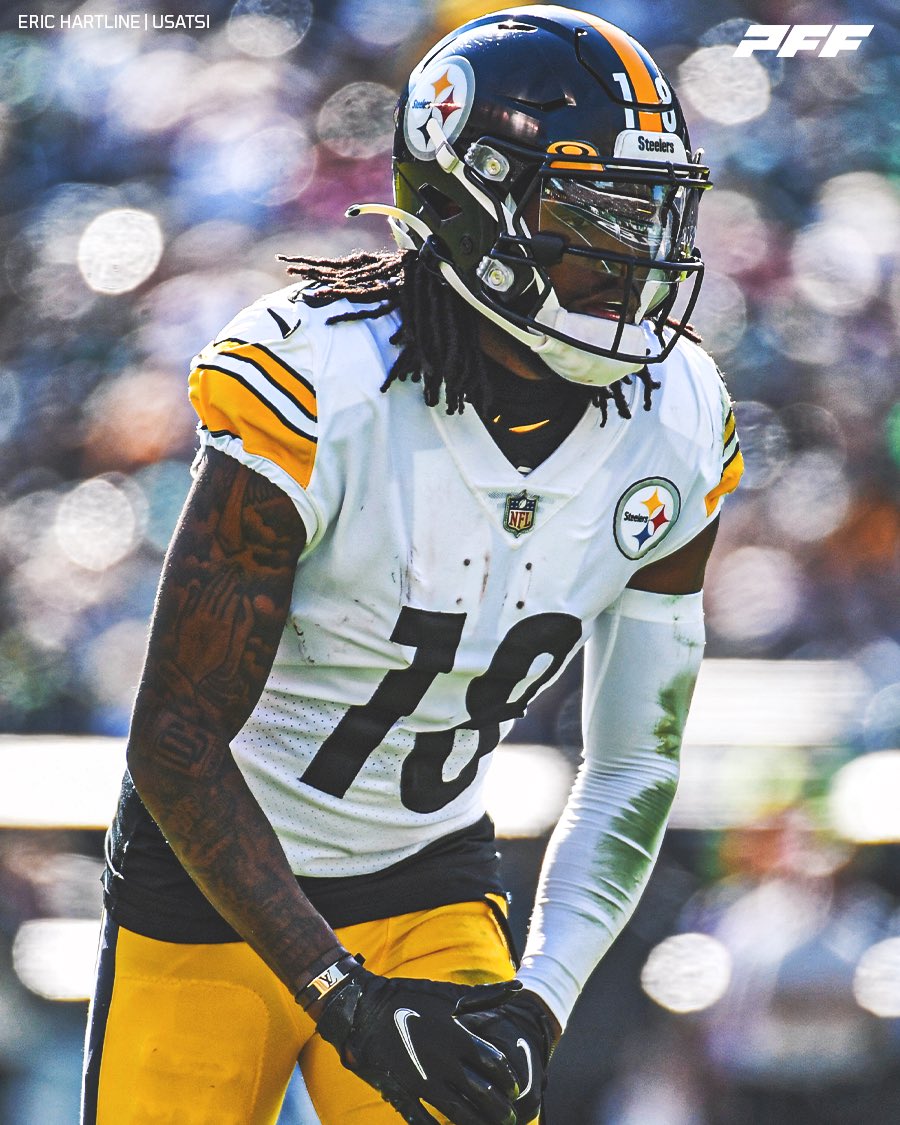 PFF_Fantasy's tweet photo. Diontae Johnson this season: 

⚠️110 targets 
⚠️0 touchdowns 

The most targets without a score 😬 https://t.co/su2TOgeY64