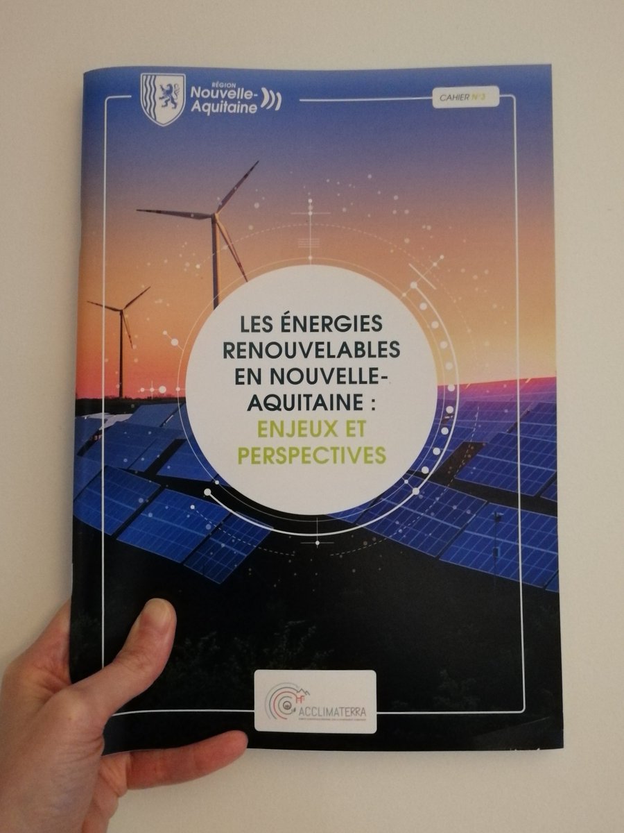 📢📖🎉 #publication | 😊 Nous sommes très heureux de vous présenter notre dernier #cahierthématique ⚡️☀️🌬️"Les énergies renouvelables en <a href="/NvelleAquitaine/">Nouvelle-Aquitaine</a>" 🪵🚢💡

Pour le découvrir, c'est par ici ➡️
bit.ly/cahier-EnR-Acc…

🧐Bonne lecture 

#EnR #Energie #transitionenergetique