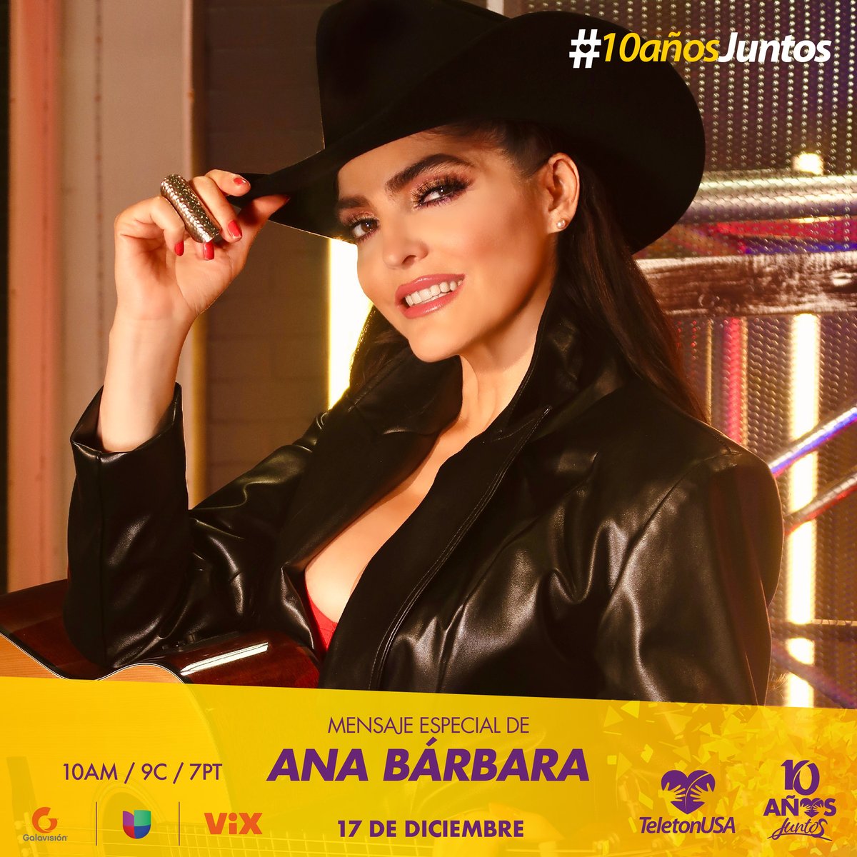 TeletonUSA's tweet photo. @anabarbaramusic 💜 #10AñosJuntos https://t.co/wpFb9ZUw8E