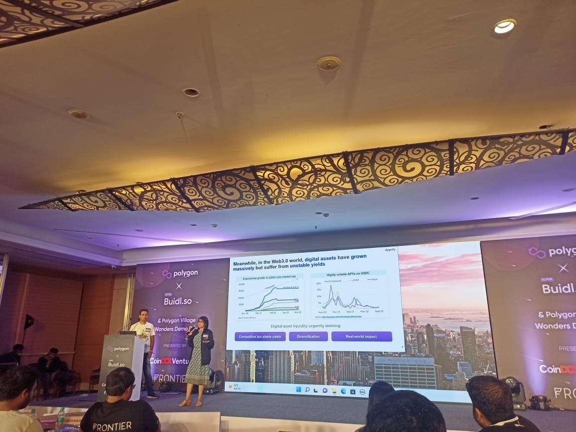 <a href="/Dygnify/">Dygnify Ventures</a> had a great time presenting at Polygon × Buidlers Tribe demo day. Thanks <a href="/0xPolygon/">Polygon | POL</a>, <a href="/muskan_kalra24/">Muskan Kalra</a> for the opportunity!