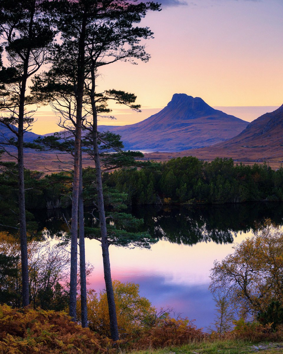 Purple dusk, Loch Cul Drommanan #WesterRoss #Inverpolly #Scotland #Highlands damianshields.com