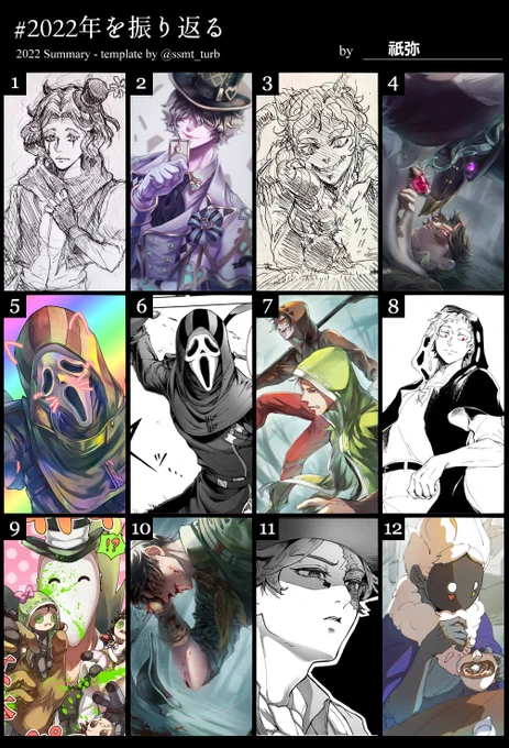 #2022年を振り返る
絵少なくてビビった、来年は筆早くなりてぇな… 