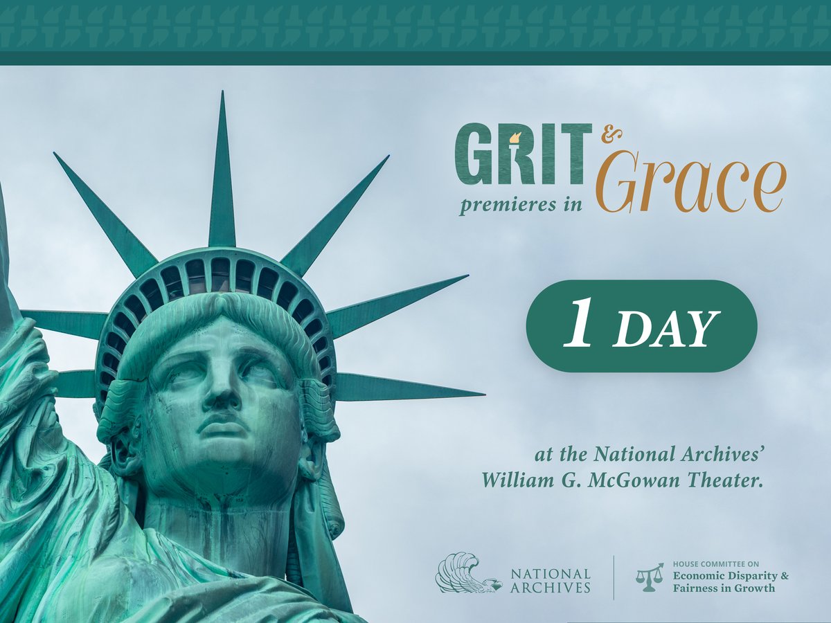 Our documentary-style film <a href="/GritAndGrace/">Grit & Grace: The Fight for the American Dream</a> tells the stories of three American families and their quest to find #EconomicSecurity and prosperity in America.

Don't miss tomorrow's premiere at the National Archives streaming LIVE on YouTube at 6:30pm ET.
🌐 youtube.com/fairgrowthcmte