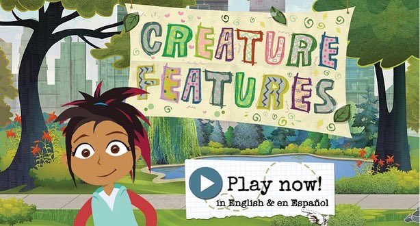 Play Creature Features at PBS Kids! New levels! New creatures! Help Izzie explore her National Park to find cool new creatures for her movie. Play in both English and Spanish. Head to pbskids.org/scigirls/games… to start your journey!