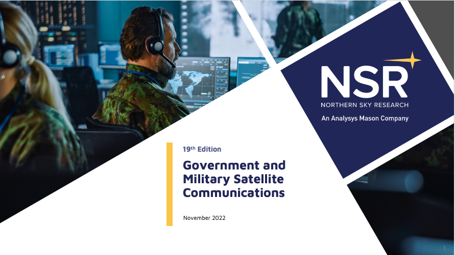 NSR_SatCom's tweet photo. NSR's GMSC 19th edition report sees #NGEO #HTS accelerate w/ growing demand for strategic advantages through low latency &amp; offered #cybersecurity advantages https://t.co/K1MomdMhxt  #NSRinsights #GovMil #MilSat #MilSatCom #GMSC19 @AnalysysMason @NSRGrady @NSRCurrivan @NSRHalpin https://t.co/8WA6ScnavM