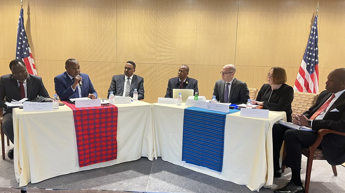 jumuiya's tweet photo. “EAC Partner States have rolled out programs &amp; initiatives to ensure inclusivity of the youth in economic transformation, for instance, Kenya’s   ‘Husler Fund’, “ EAC Secretary General @pmathuki. 

EAC SG at the RECs forum in USA State Department in Washington, D.C. https://t.co/AWQJhweyUM