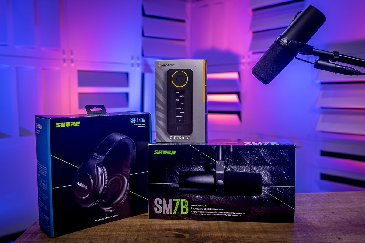 We are so happy to be part of @FullSail's #12DaysOfGear Giveaway! Day 8 is sponsored by Shure & Xencelabs along with yours truly, @fullsaildc3.

Checkout this link to enter now! 👉 hub.fullsail.edu/12-days-of-gear