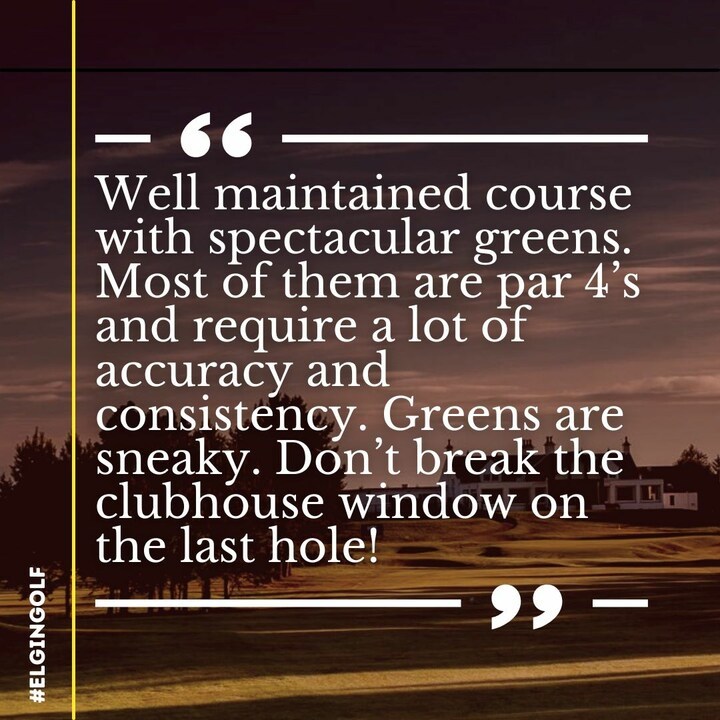 Elgin Golf Club tweet media