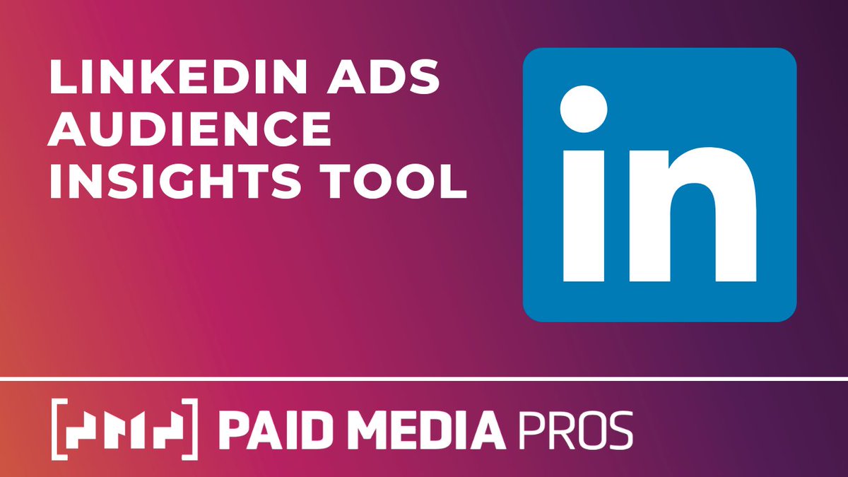 michellemsem's tweet photo. Ever wondered who is in your LinkedIn Ads audiences? 

https://t.co/pR6mpqBXIx

^^Check out the @PaidMediaPros rundown on the LinkedIn Audience Insights tool and @MilwaukeePPC will show you what all you can find out! #ppc #paidsocial #linkedinads #liads https://t.co/ORd1L695vC