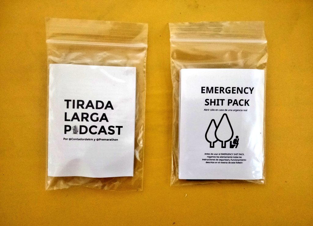 SORTEAZO! Con objetivo de llegar a los 3000 followers en Twitter, sorteamos dos magníficos EMERGENCY SHIT PACK, entre todos los que nos sigan y den RT. Animarse, que el regalo es goloso goloso! El sorteo se hará, el próximo día que podamos, y tengamos ganas.