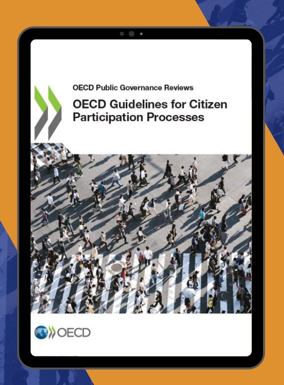 #OutNow 📢 OECD Guidelines for #CitizenParticipation Processes

Designed for public officials, the guidelines outline 🔟 steps for

✅Designing
✅Planning
✅Implementing, &amp;
✅Evaluating 

a citizen participation process.

See: 👉 oe.cd/citizen-partic…   #CitizenEngagement