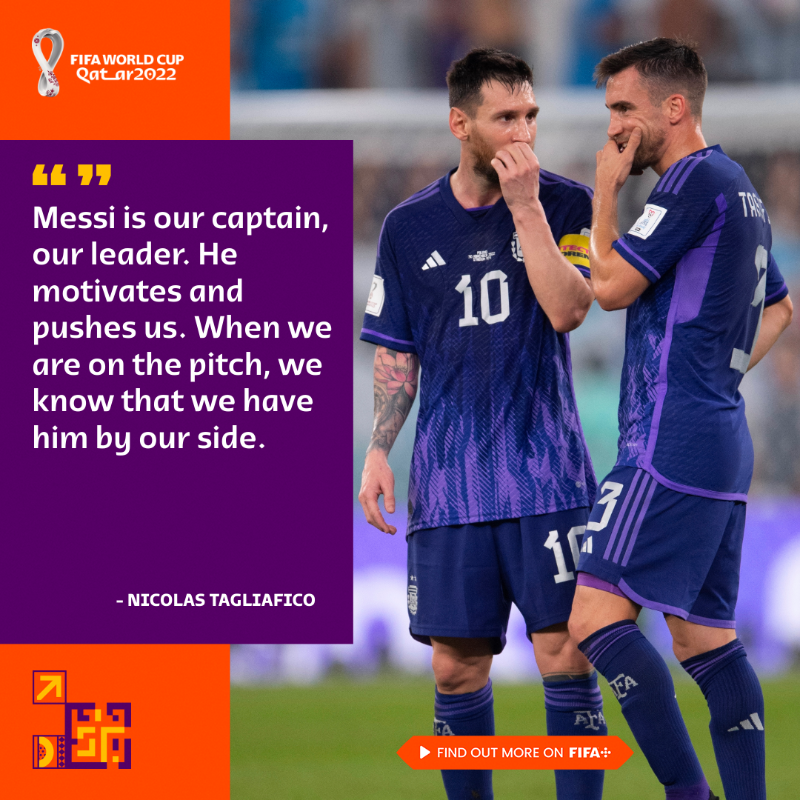 FIFAWorldCup's tweet photo. Can Lionel Messi guide Argentina to a sixth #FIFAWorldCup final? 🇦🇷

#Qatar2022