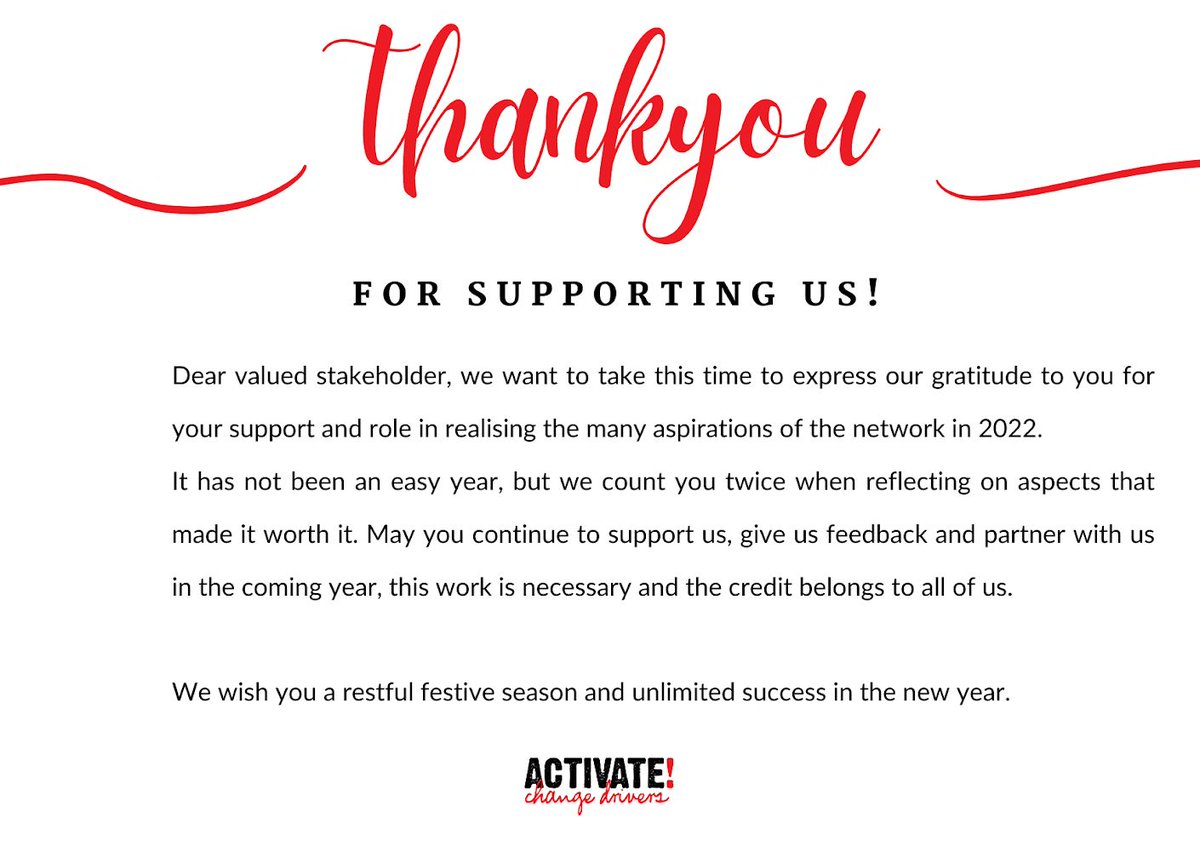 InDoeks's tweet photo. Thank you @ActivateZA https://t.co/iZ9B0kljEp