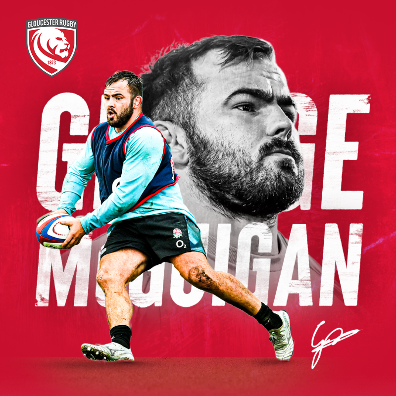 gloucesterrugby's tweet photo. ✍️ Gloucester Rugby is delighted to announce the arrival of George McGuigan who has signed a long-term deal with the Cherry &amp; Whites.

McGuigan will link up with the squad tomorrow morning. 

Welcome to Kingsholm, George! 👋

📰👇