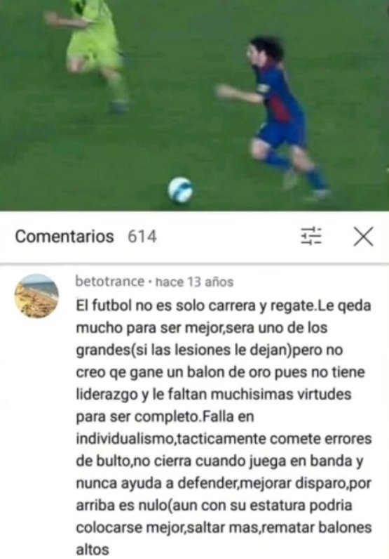 Hace 13 años alguien comentó esto.