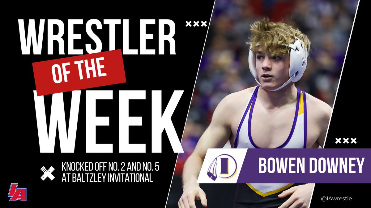 IAwrestle's tweet photo. Bowen Downey of Indianola named Wrestler of the Week https://t.co/pEzbEx1gts https://t.co/VZTLN4zRaW