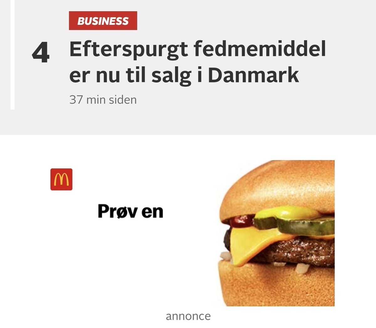 isomorphician's tweet photo. TV2's reklamealgoritme *chef's kiss*
#dkmedier #sundpol #sundhed https://t.co/RWCkgFTdR6