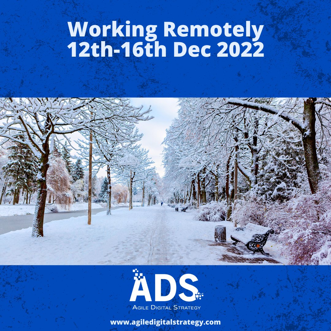 Our Team are all working from home this week due to the orange and yellow weather warnings. Wrap up well and stay safe! Email us at info@agiledigitalstrategy.com and we will get in touch with you! 
#staysafe #orangeweatherwarning #remoteworking #AgileDS #staysafe #irelandweather