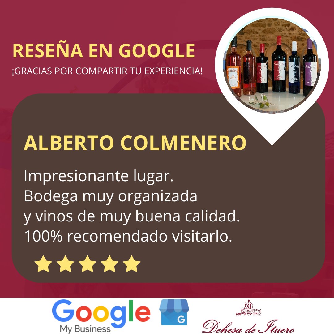 DehesaDeItuero's tweet photo. ¡Encantados de leer en Google My Business vuestras reseñas sobre los productos de la finca o vuestras visitas!
https://t.co/XJQGMXOuOe 🍷🐷🐮
.
#vino #vinos #bodega #bodegas #salamanca #ibericos #morucha #turismorural https://t.co/sy5iohguX9