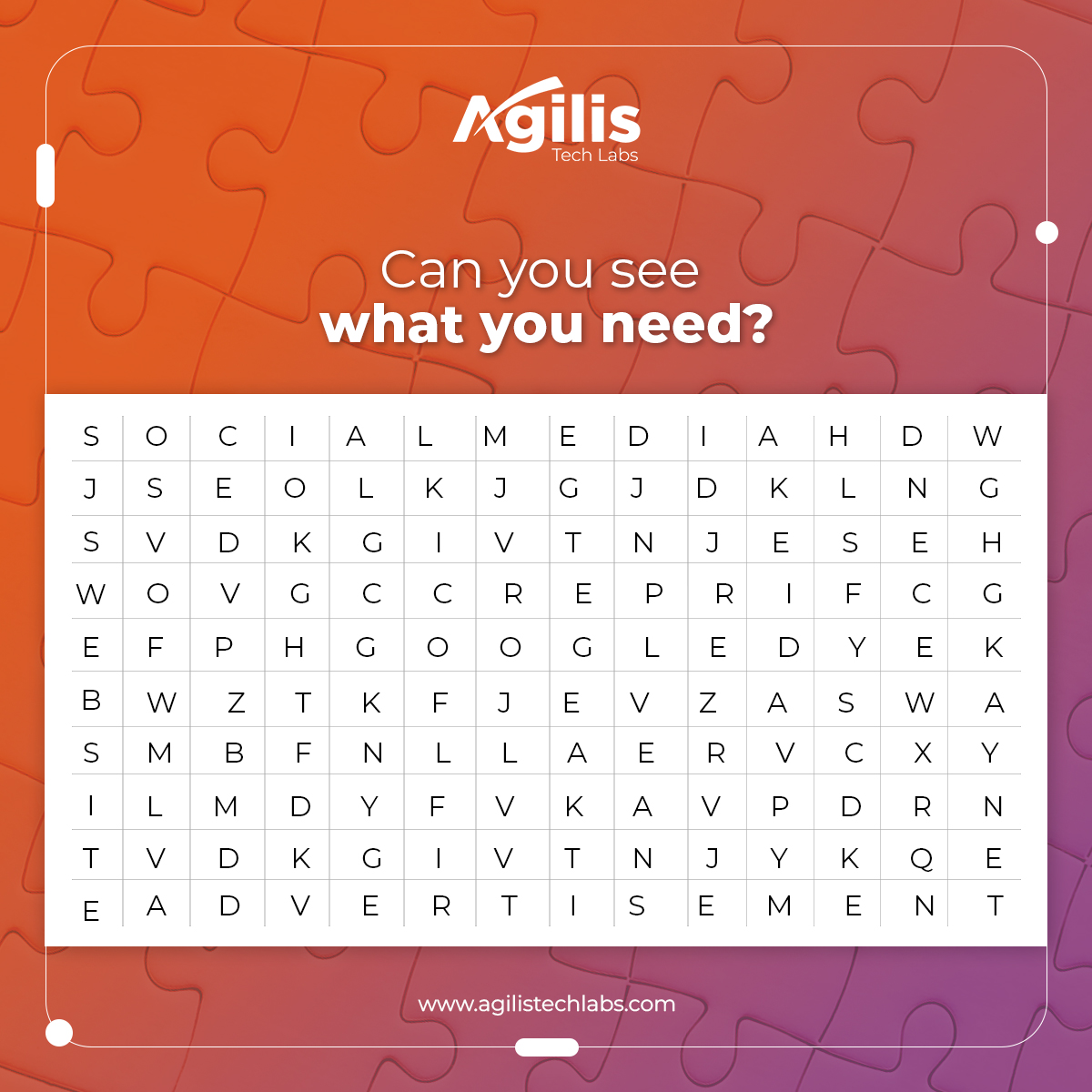 AgilisTechLab's tweet image. The first word you see is what you need for your business. 
Let us know in the comments 👇

#agilistechlabs #marketingagency #festiveseason #holidayseason #onlinemarketing #digitalmarketing #growyourbusiness #houston #texas #houstontx #fun #wordpuzzle #puzzle #mondaythoughts