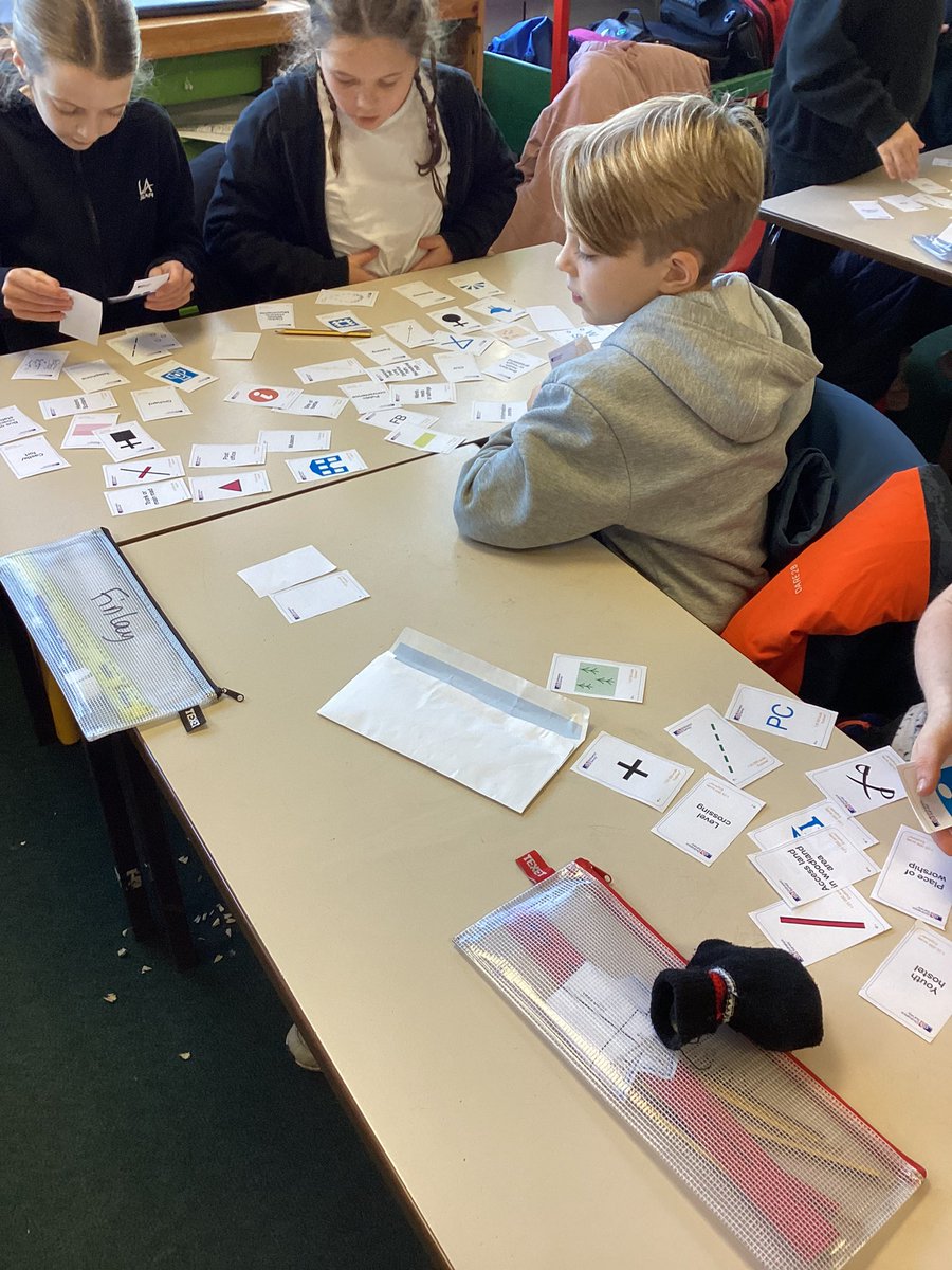 staidansbYear4's tweet photo. We love looking at the symbols on an Ordnance Survey map, then finding them on the maps, followed by creating our own contour maps in Geography. #geographyinreallife #geographyisfun #osmaps https://t.co/rxCC51KsoK