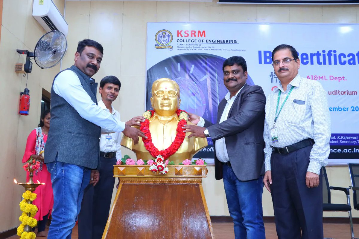 ksrmceofficial's tweet image. Department of AI&amp;amp;ML organized IBM Certificate distribution on 6th Dec 2022

#ksrmaiml #ksrmibm #ibm #KSRM #ksrmce #kandulagroups #engineering #kadapa #ksrmceclubs #jntua #AICTE #aishe #apsche #IntiativesofMHRD #ugc #iic