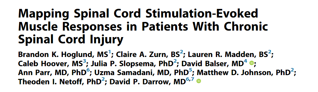 David Darrow, MD (@daviddarrow) on Twitter photo Turns out that people with #SCI undergoing #spinalcordstimulation have significant variability when we mapped responses, which means that personalization remains paramount for #neuromodulation! authors.elsevier.com/c/1gEid3uwDfgL… <a href="/umnneurosurgery/">U of M Neurosurgery</a> <a href="/hhrinstitute/">hhrinstitute</a> <a href="/TNetoff/">Tay Netoff</a> Turns out that people with #SCI undergoing #spinalcordstimulation have significant variability when we mapped responses, which means that personalization remains paramount for #neuromodulation! authors.elsevier.com/c/1gEid3uwDfgL… <a href="/umnneurosurgery/">U of M Neurosurgery</a> <a href="/hhrinstitute/">hhrinstitute</a> <a href="/TNetoff/">Tay Netoff</a>