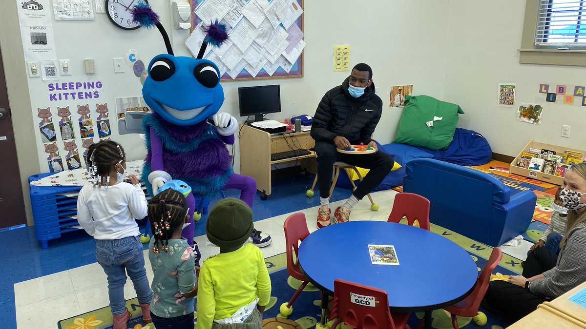 The <a href="/greensboroswarm/">Greensboro Swarm</a> and local <a href="/PNCBank/">PNC Bank</a> leaders are spending the morning with little learners at @cffnc_1967 for a time of reading, play and fun! #PNCGrowUpGreat