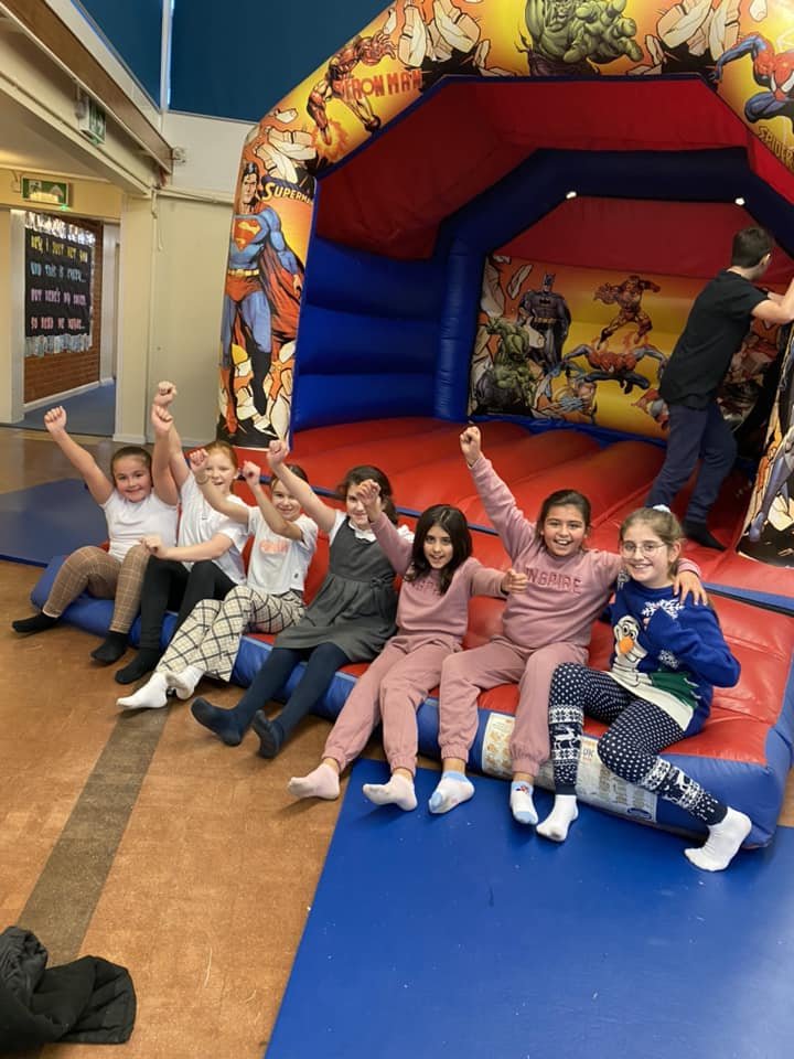 Sprites Primary Academy (@sprites2015) on Twitter photo The children of Durham house had a great time this afternoon on the bouncies. Well done children for getting the most house tokens this term.
Well done to class 3/4EH who won this terms best attendance. They also got a bounce π
Thank you <a href="/JGEvents1/">Josh Gleed</a> for their excellent castles π° The children of Durham house had a great time this afternoon on the bouncies. Well done children for getting the most house tokens this term.
Well done to class 3/4EH who won this terms best attendance. They also got a bounce π
Thank you <a href="/JGEvents1/">Josh Gleed</a> for their excellent castles π°