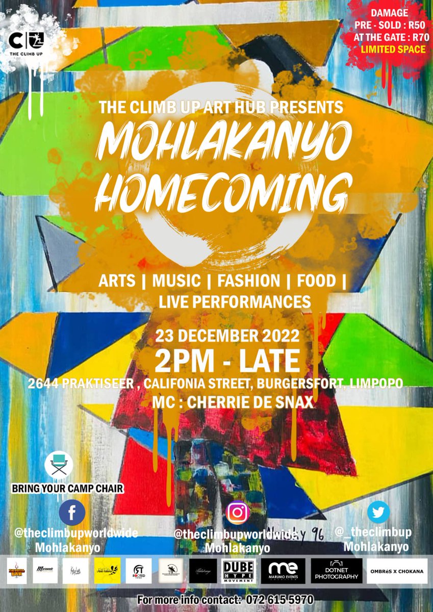 Slabsta's tweet image. Now that all my gigs in Jozi are done, I am preparing for the next big thing #MohlakanyoHomecoming on the 23rd of December in my hometown. Please get your tickets, you don't wanna miss this one!! 📢

📍 Burgersfort, Limpopo, Praktiseer, Tubatse Township