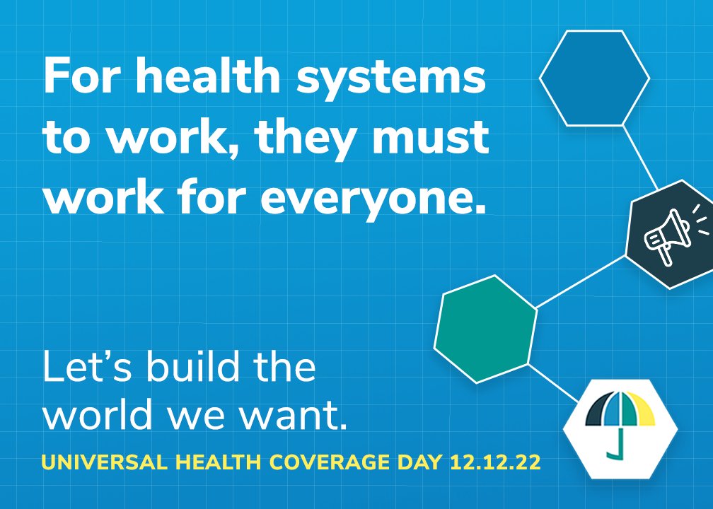 For health systems to work, they must work for everyone– no matter who they are, where they live, or how much money they have. Equitable health coverage puts women, children, adolescents, & the most vulnerable first because they face the most significant barriers to care. #UHCDay