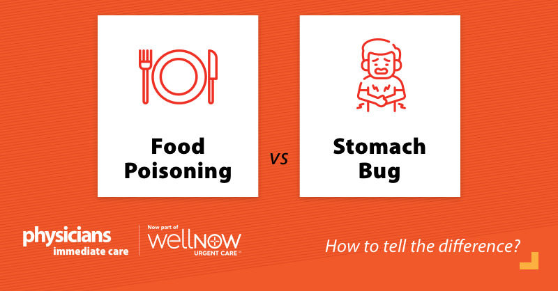 VisitPhysicians's tweet photo. Was it something you ate or did you catch something at the office? Food poisoning and a stomach bug can look fairly similar, so we’re here to help break down the differences at https://t.co/w6RU3YnRMj. https://t.co/wbbjH7Lp2b