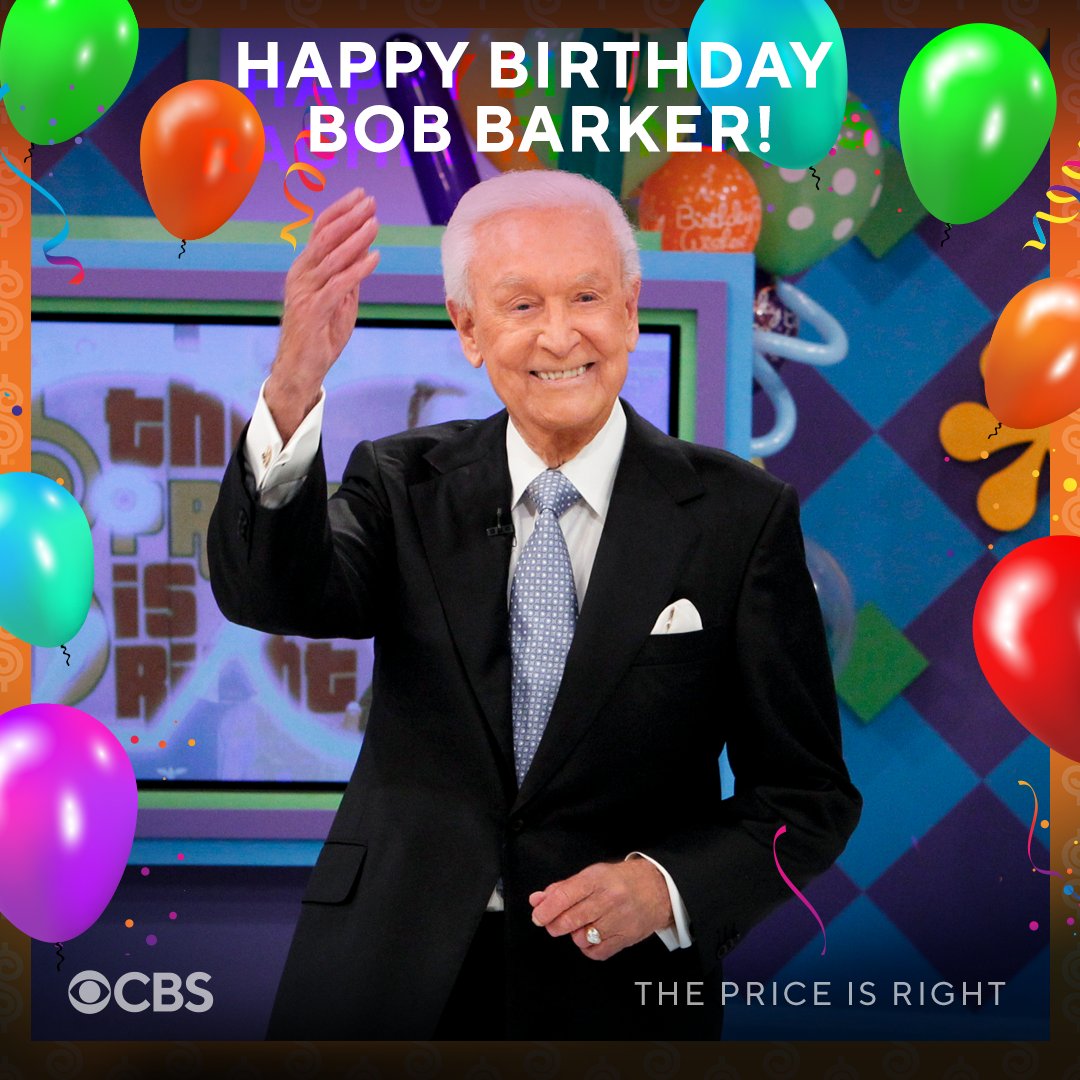This is a special Monday because it is Bob Barker's Birthday.  Let the day be as amazing as ever.  🎂🎈🎉