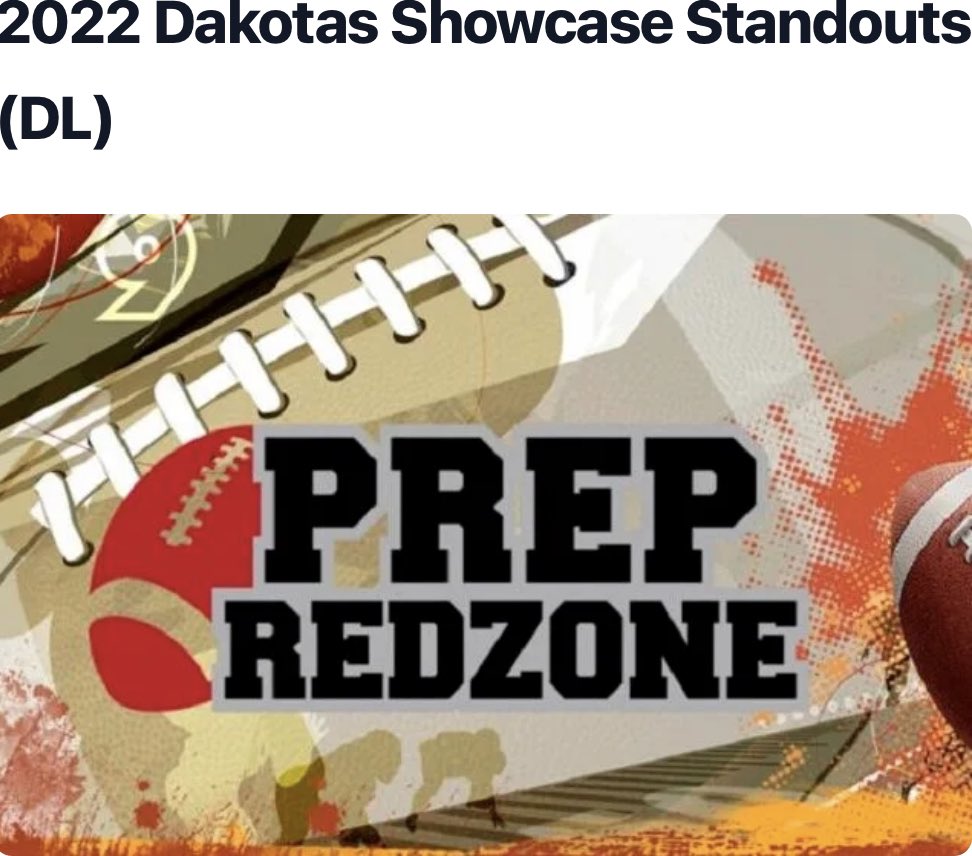 Jake Evans (@jdevans1134) on Twitter photo After a short delay, here is the <a href="/PrepRedzoneDAK/">Prep Redzone Dakotas</a> Showcase Standouts from the D-Line!
prepredzone.com/2022/12/2022-d… <a href="/NWahlScouting/">Nate Wahl</a> <a href="/VegasGeorge87/">Vegas George</a> After a short delay, here is the <a href="/PrepRedzoneDAK/">Prep Redzone Dakotas</a> Showcase Standouts from the D-Line!
prepredzone.com/2022/12/2022-d… <a href="/NWahlScouting/">Nate Wahl</a> <a href="/VegasGeorge87/">Vegas George</a>