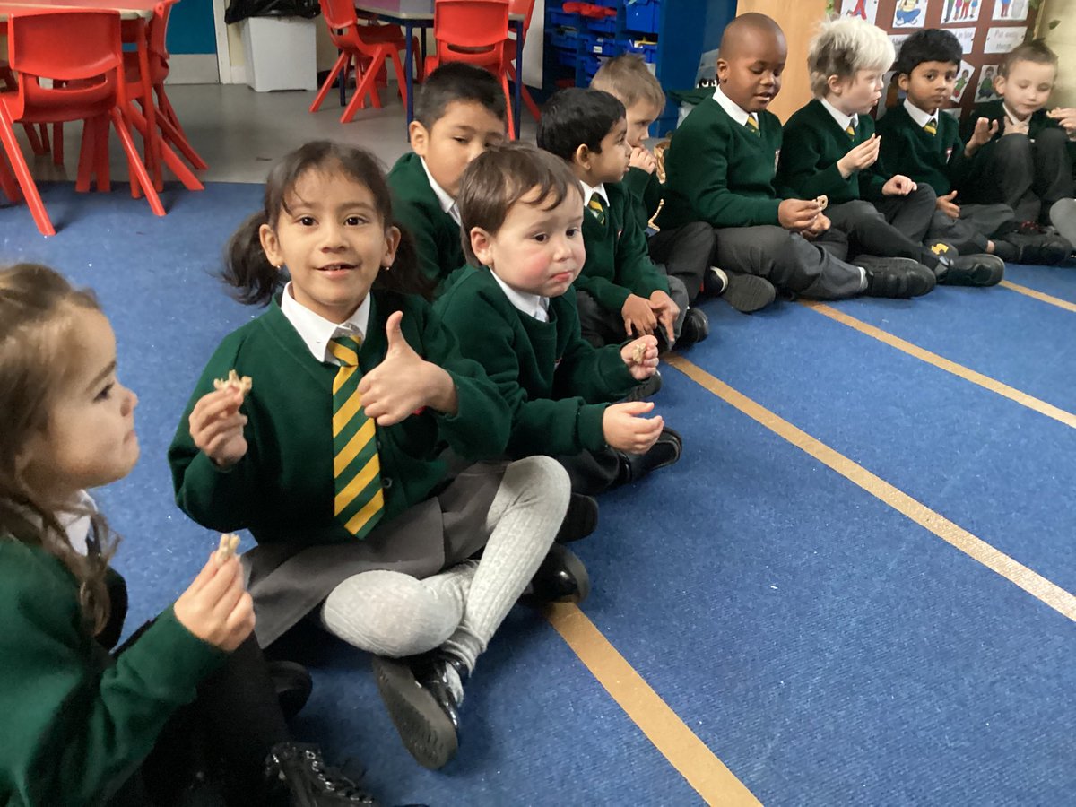 Today we shared The Gingerbread Man. We really enjoyed tasting yummy gingerbread for our munching Monday. Lots of thumbs up! <a href="/StMargarets_/">St Margaret's Anfield CE Primary</a>