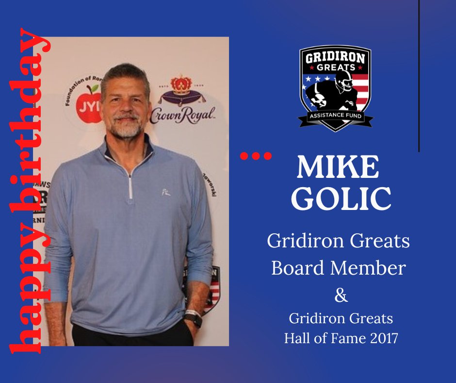 Join us in wishing a very Happy Birthday to Mike Golic!!   