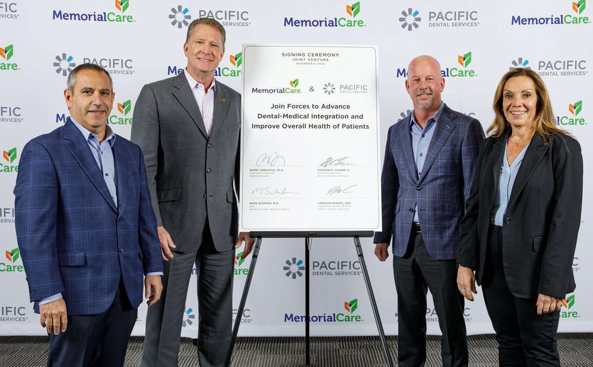 MemorialCare (@memorialcarehs) on Twitter photo MemorialCare and <a href="/pacificdental/">Pacific Northwest Dental - Dentist Beaverton</a> have formed a partnership that will bring dentists & doctors together under one roof to provide patients with comprehensive whole-person health. Over 5 years, 25 co-located practices will open in Orange & LA counties. memorialcare.org/press-room/mem… MemorialCare and <a href="/pacificdental/">Pacific Northwest Dental - Dentist Beaverton</a> have formed a partnership that will bring dentists & doctors together under one roof to provide patients with comprehensive whole-person health. Over 5 years, 25 co-located practices will open in Orange & LA counties. memorialcare.org/press-room/mem…