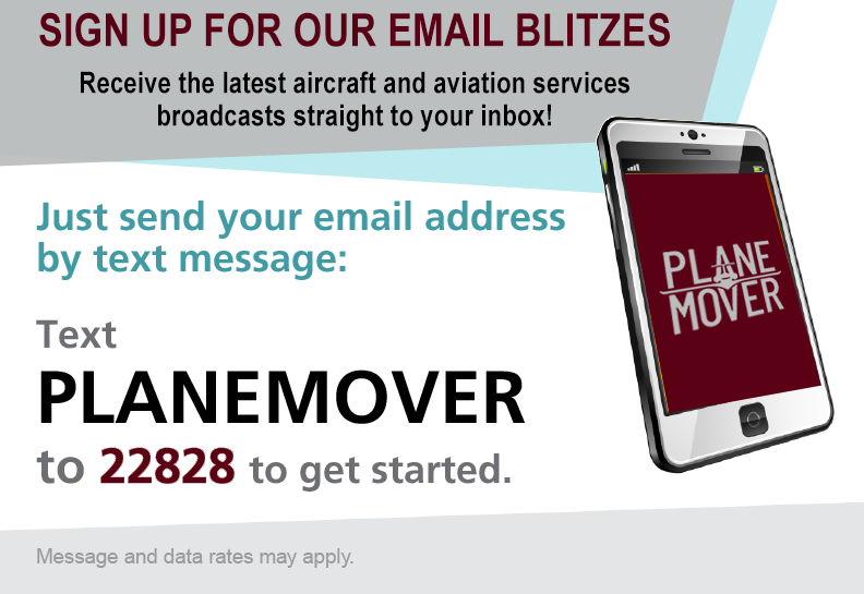 planemoverinc's tweet photo. Have you signed up to receive our Blitz Emails? Text PLANEMOVER to 22828 to join our email list. 

OR Visit https://t.co/EFaZi8nb6B and click GET EMAIL BLITZES at the bottom of the page. 

#aviation #aviationnews #aircraftforsale #aircraft #airplanes #privatejet #aviation #bizjet https://t.co/Jb7QVahVKw