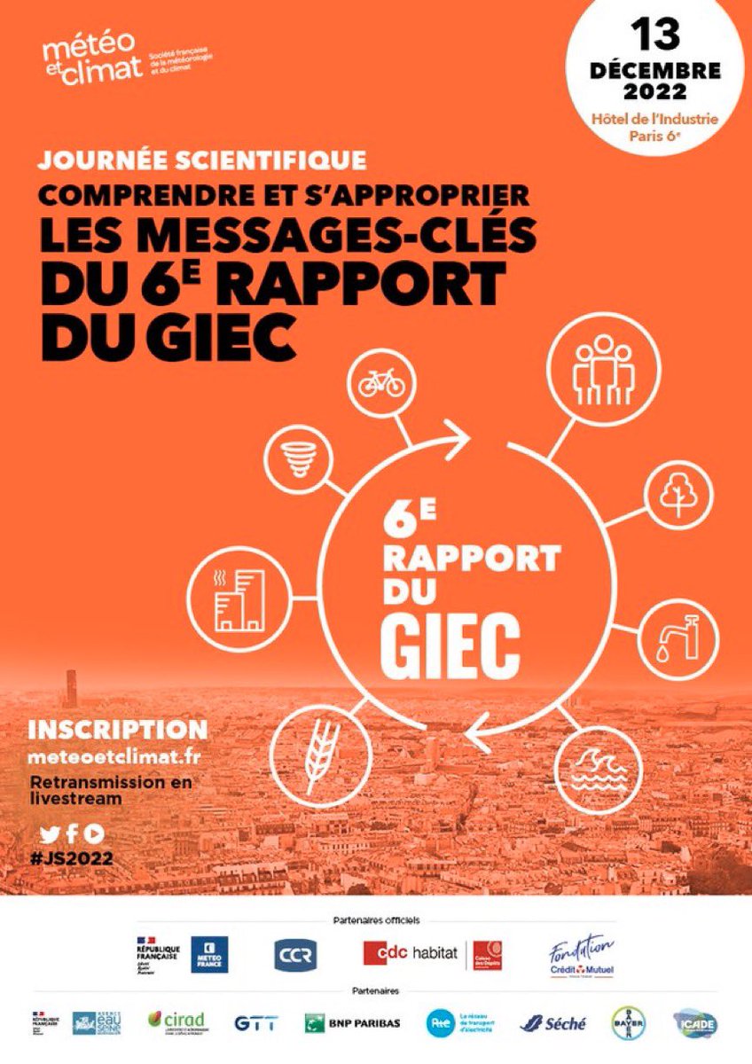 JouzelJean's tweet image. 🌍#JS2022] Demain débute la #journéescientifique 🧪 organisée par l'association @MeteoClimat sur le thème : "Comprendre et s'approprier les messages-clés du 6ème rapport du #GIEC".
🧵