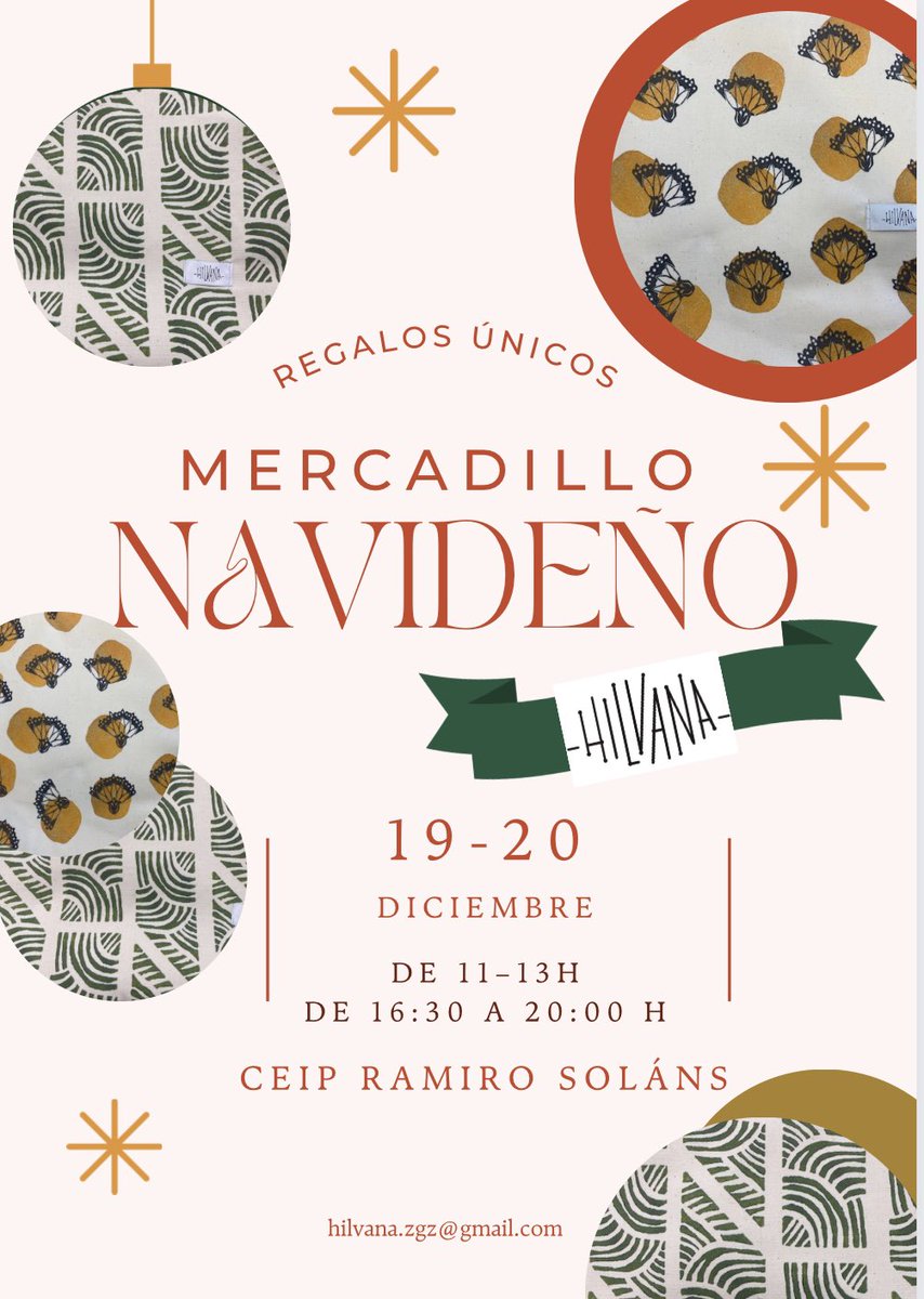 Nuestras mujeres #Hilvana están preparando con mucha ilusión sus productos para la venta en el mercadillo navideño.Si queréis un regalo muy especial y con mucho cariño,no os lo podéis perder <a href="/CEIPFECZGZ/">FERNANDO EL CATÓLICO</a> <a href="/CEIPDomingMiral/">CEIP Domingo Miral</a> <a href="/SolansMAntonia/">SolansMAntonia</a> <a href="/AndreaCebollada/">Andrea Cebollada</a> <a href="/SaresAragon/">SaresAragón</a>