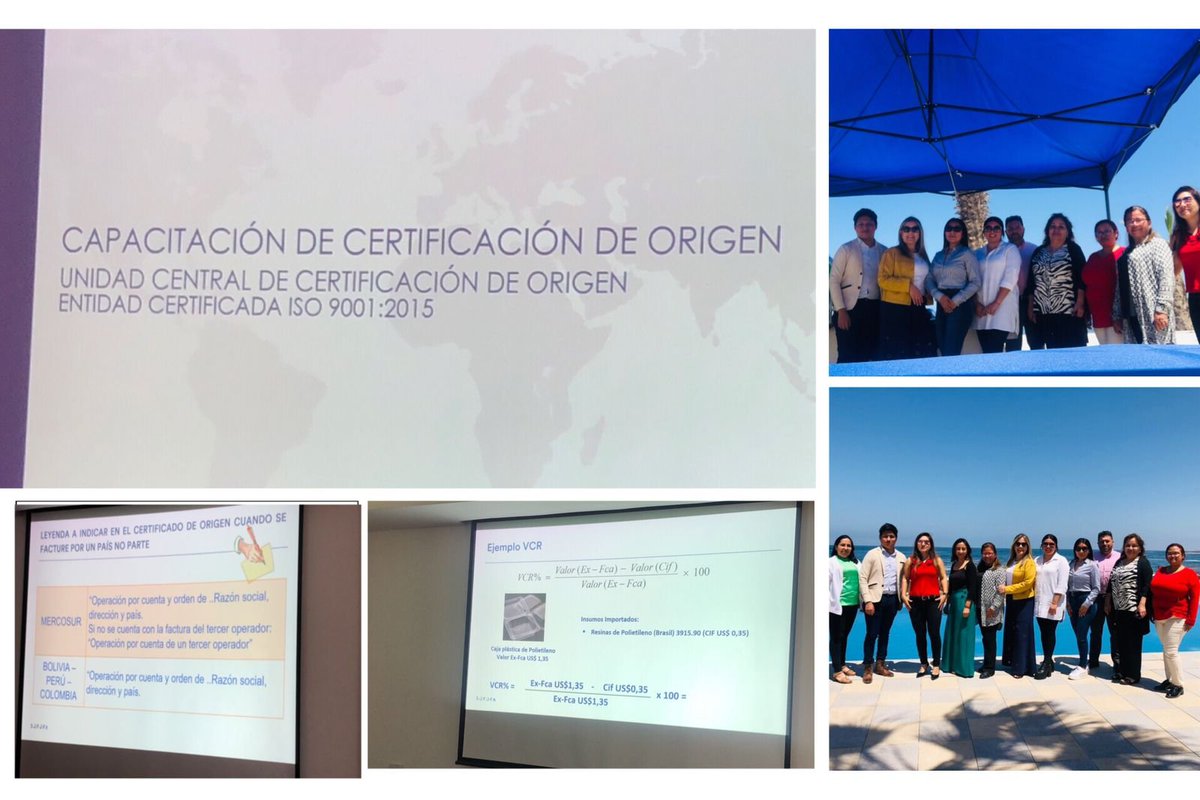 Representantes de SOFOFA y UCCO(Unidad Central de Certificación de Origen) realizaron capacitación anual de sus oficinas certificadoras.
La instancia, que se realizó en forma presencial en la ciudad de Arica, contó con la participación del personal certificador de la zona norte.
