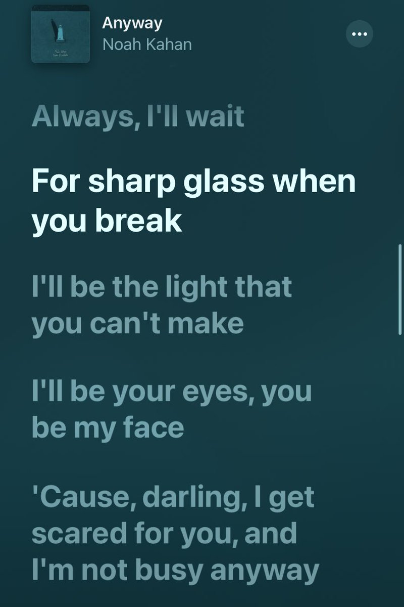 MSazdanoff's tweet photo. @NoahKahan I know you might only be doing stick season but I’d love if you could write the lyrics in the picture below! Sorry I know it’s a lot but that whole section is so good. https://t.co/aQybtU4yRx