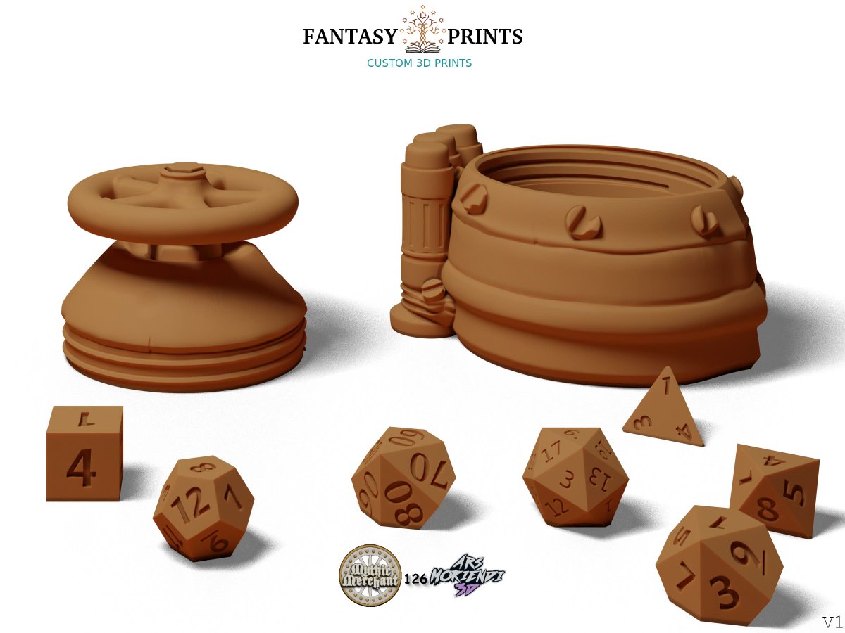 FantasyprintsNL's tweet photo. Model by @arsmoriendi3d 
Printed By
Website:
https://t.co/7jArweS6MT

#dicetower #dicejail #dnd #dnd5e #dungeonmaster #gamemaster #dice #dicebag #dnddice #5e #dnddice #ttrpg #tabletop #rpg  #dndnight #diceporn #diceset #nat20 #dicerolling #dicerollers #dicegoblin https://t.co/H1zmwIPml3