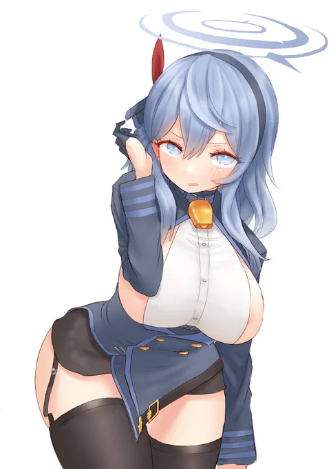 ブルアカの天雨アコさん描きました。お前のような風紀委員が居てたまるか。ブラシの設定難しいんですけど、どう調整したら良いものやら・・・ 