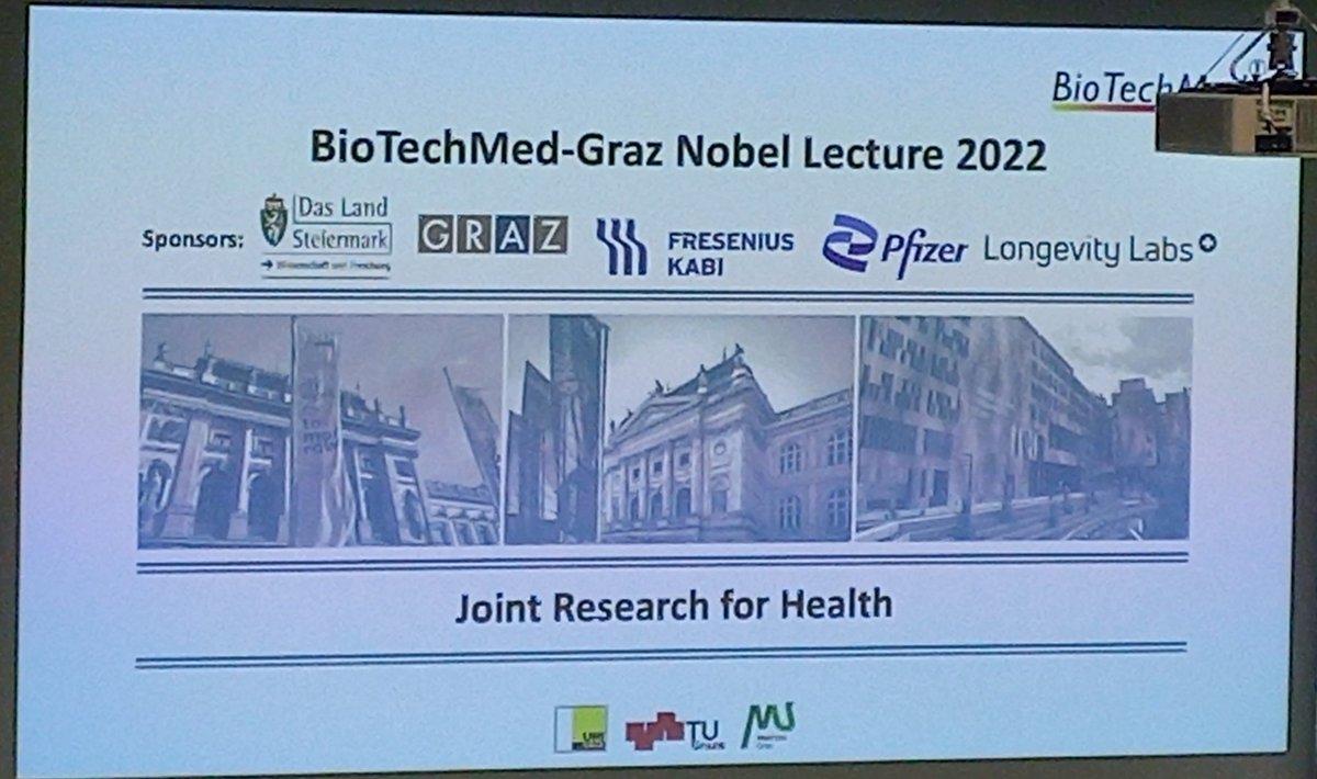 anderson_ose's tweet photo. So excited to attend the Nobel Lecture #2022 delivered by Bruce Beutler, hosted by #BioTechMed-Graz. So much to learn about proteins involved in immunity. https://t.co/pQwlq7hYxI